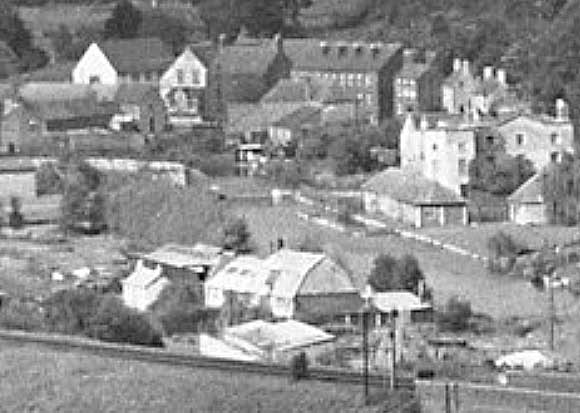 The Port Foundry in the foreground with the basin behind, 1941. (Shepheard Collection)