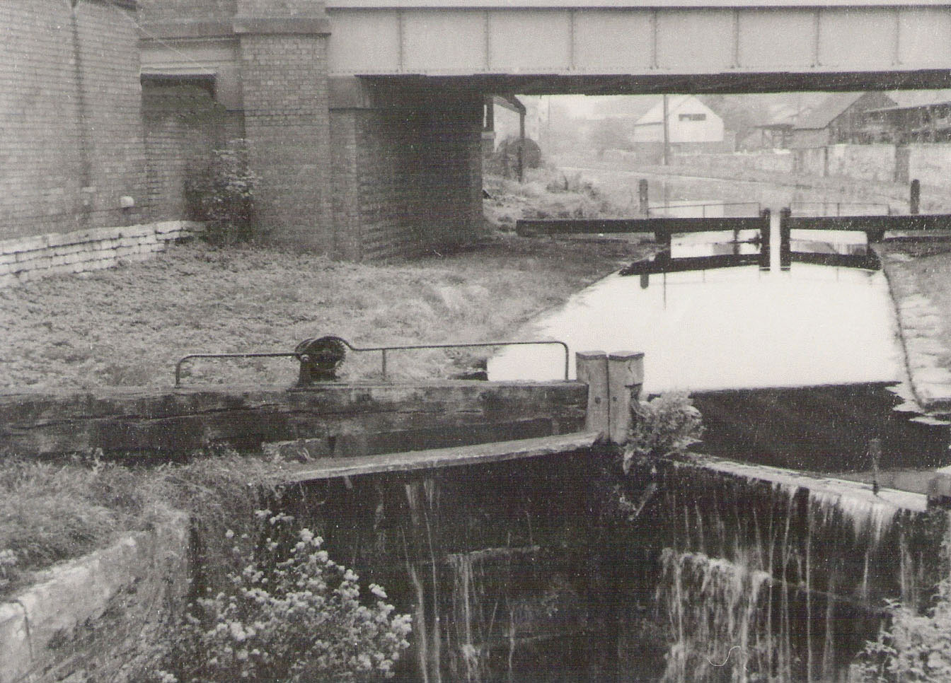 Wallbridge Upper Lock in the 1950s (Stroud District Council)