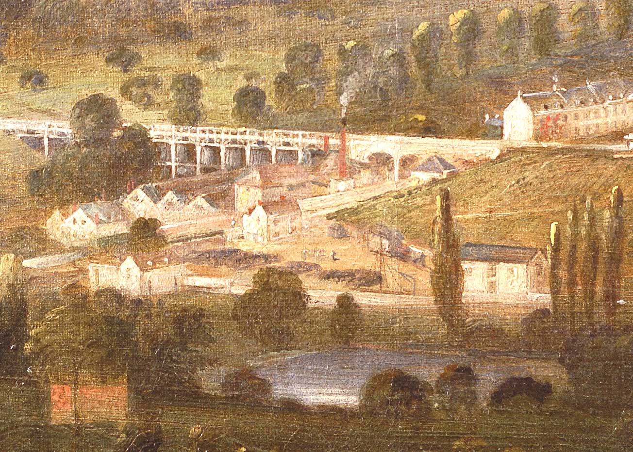 Wallbridge Upper Wharf viewed from Rodborough Fort (Courtesy Stroud Museum in the Park, 1948.503g)