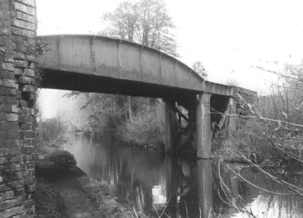 The Skew Railway Bridge loomed over the bathing place on the far bank. (Norman Leslie Andrews)