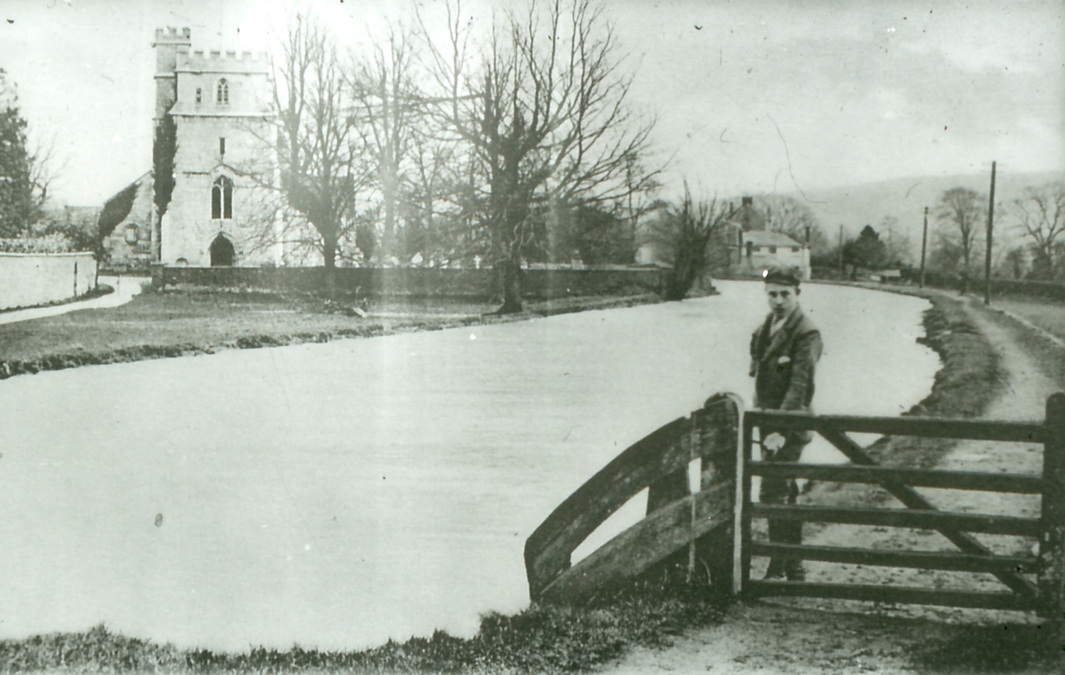 Early photograph of St Cyr's Church, Stonehouse