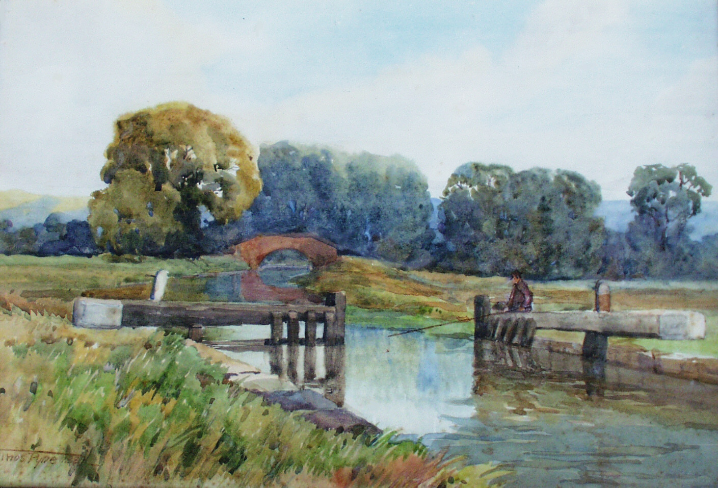 Bristol Road Lock and Hydes Bridge by Thomas Pyne (Ken Burgin)