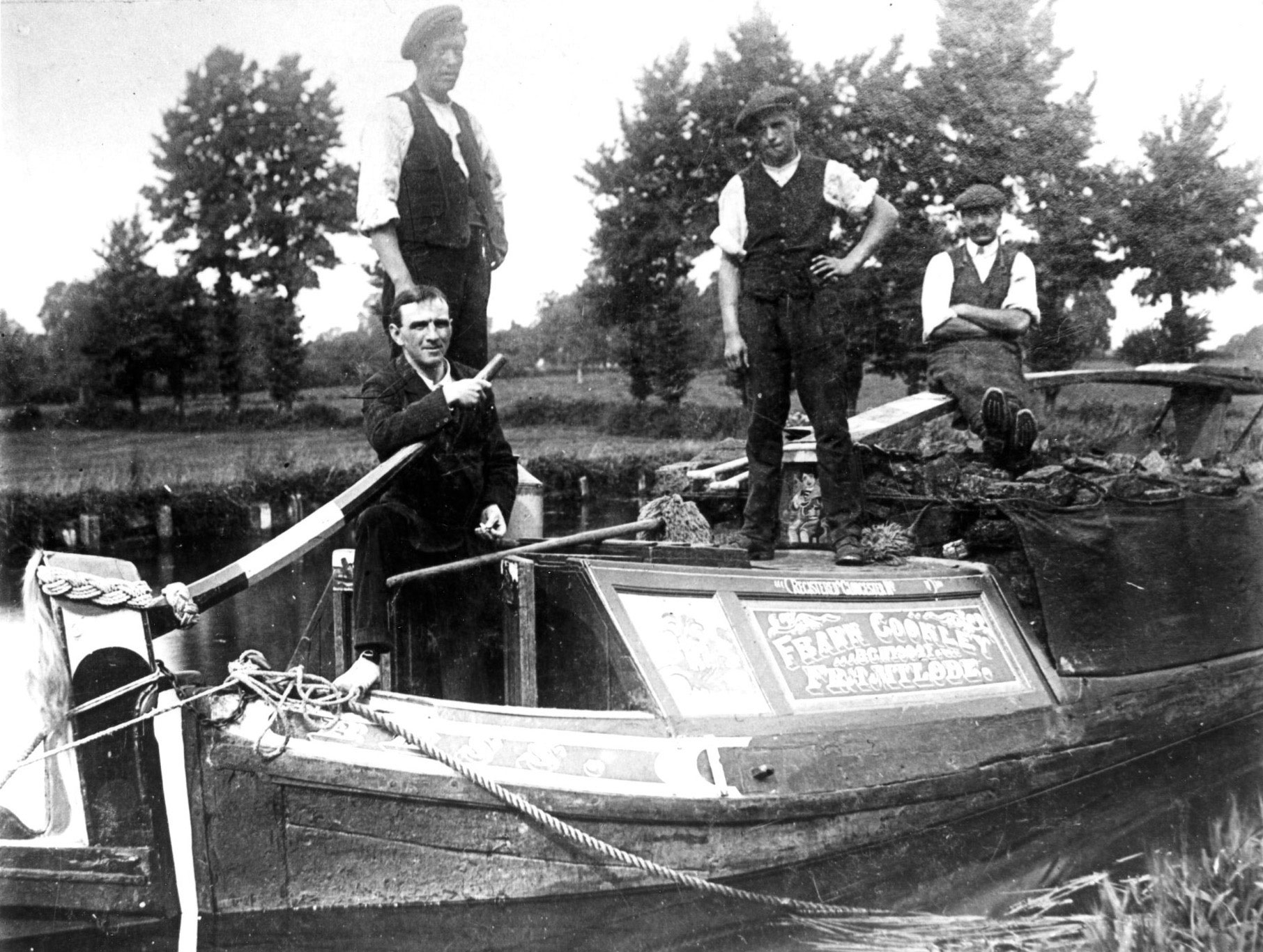 Frank Cookley on his boat (Michael Handford)