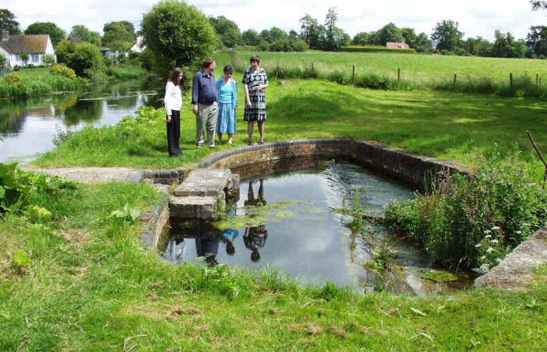 Oldbury Brook Spill Weir looking east (Company of Proprietors).