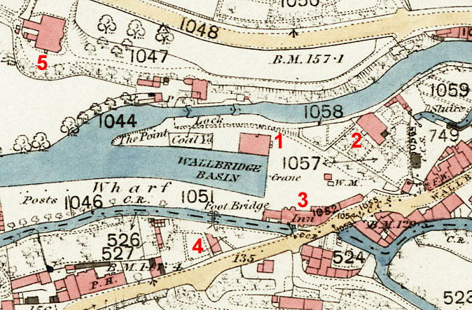 Wallbridge OS Map c1880 (National Library of Scotland)